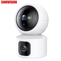 Top Sellers Home Surveillance Camera Wireless NightVision Full Color 360Degrees Cameras Tuya Dual lens Security Camera