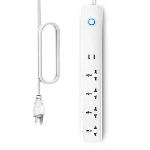 EU/UK/US Remote Voice Control Timing 4 AC Outlets 2 USB Ports WiFi Surge Protector Multi Extension Smart Power Strip