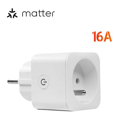 Matter wifi French Standard 16A WiFi Smart Plug with power Metering