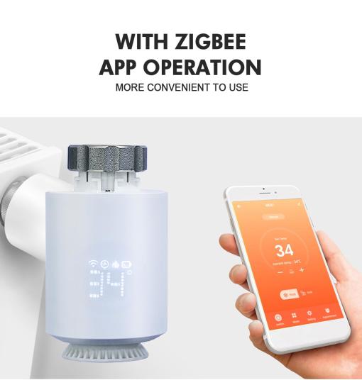 UEMON Smart Home Zigbee Thermostat Radiator Valve