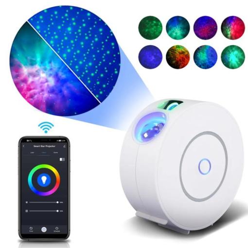 Wetrendy nanxin star galaxy projector night light alexa led projector starry sky for kids adults bedroom ceiling toy