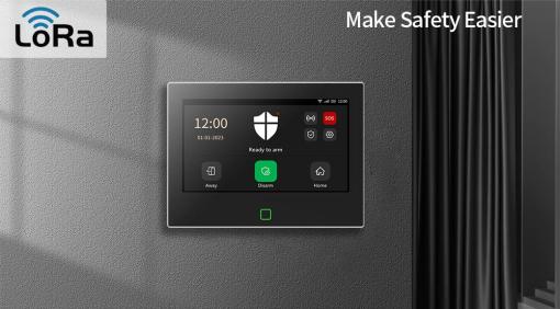 Staniot 7 inch Lora Alarm Panel WiFi Home Burglar Security Alarm System Wireless