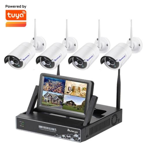 8CH 2.0MP Wireless NVR Kit System with 7inch Screen Monitor