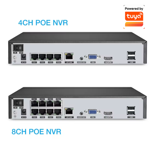 4CH 5.0MP H.265 Tuya POE NVR Network Video Recorder