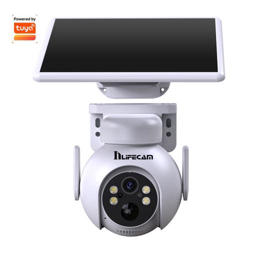 3MP HD WiFi Solar Camera Outdoor PTZ IP Camera Bulit-in Recharge Battery Human Detection CCTV Video Surveillance Camera