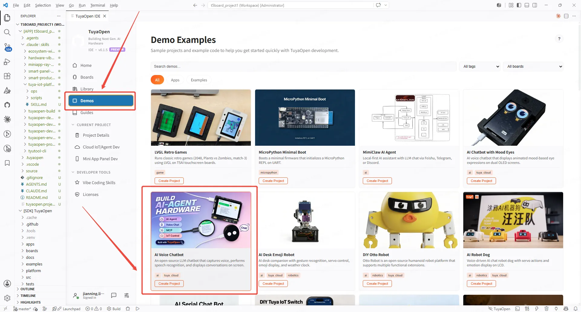 Examples gallery — AI voice chatbot