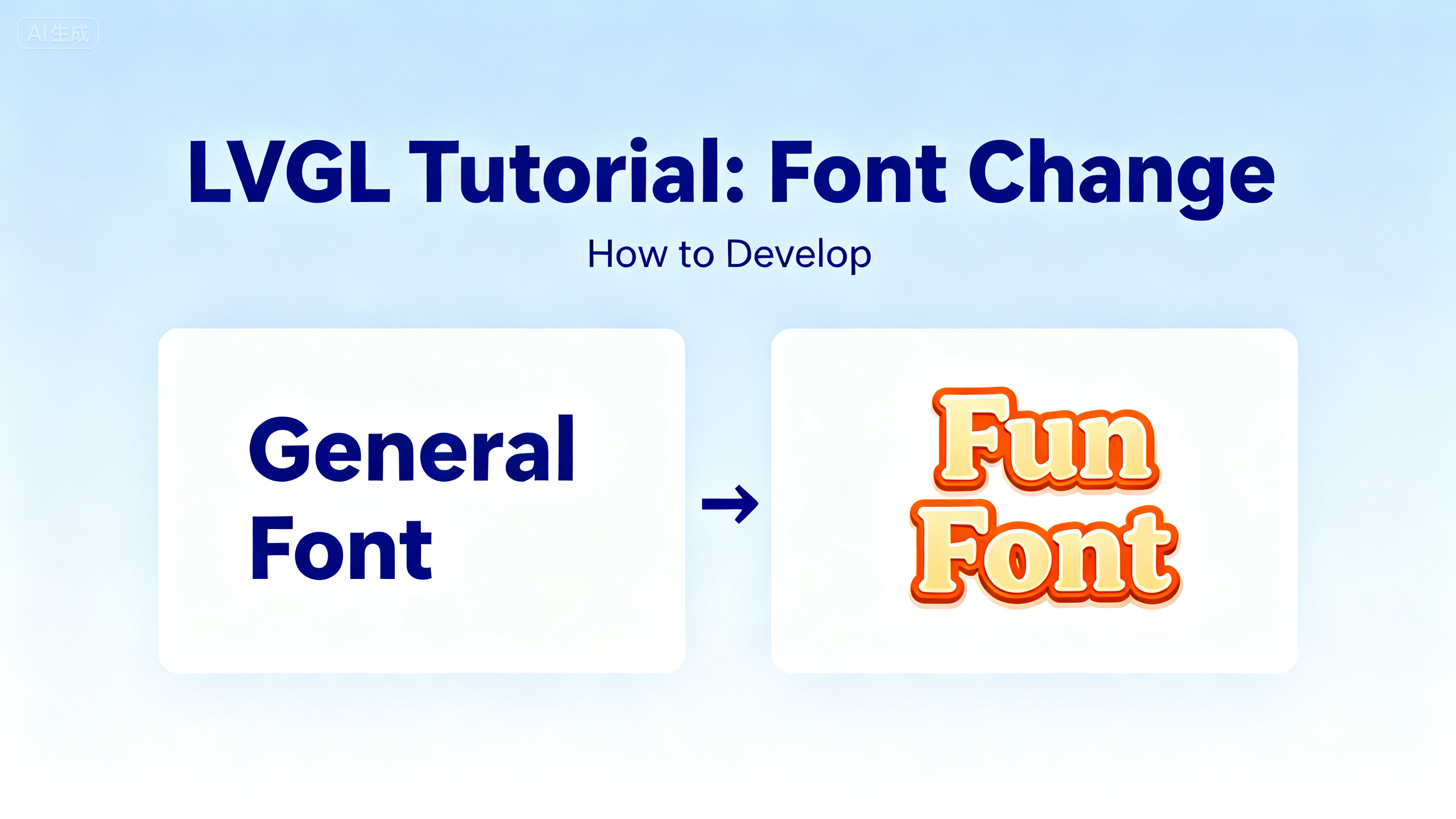 LVGL Font Change Tutorial