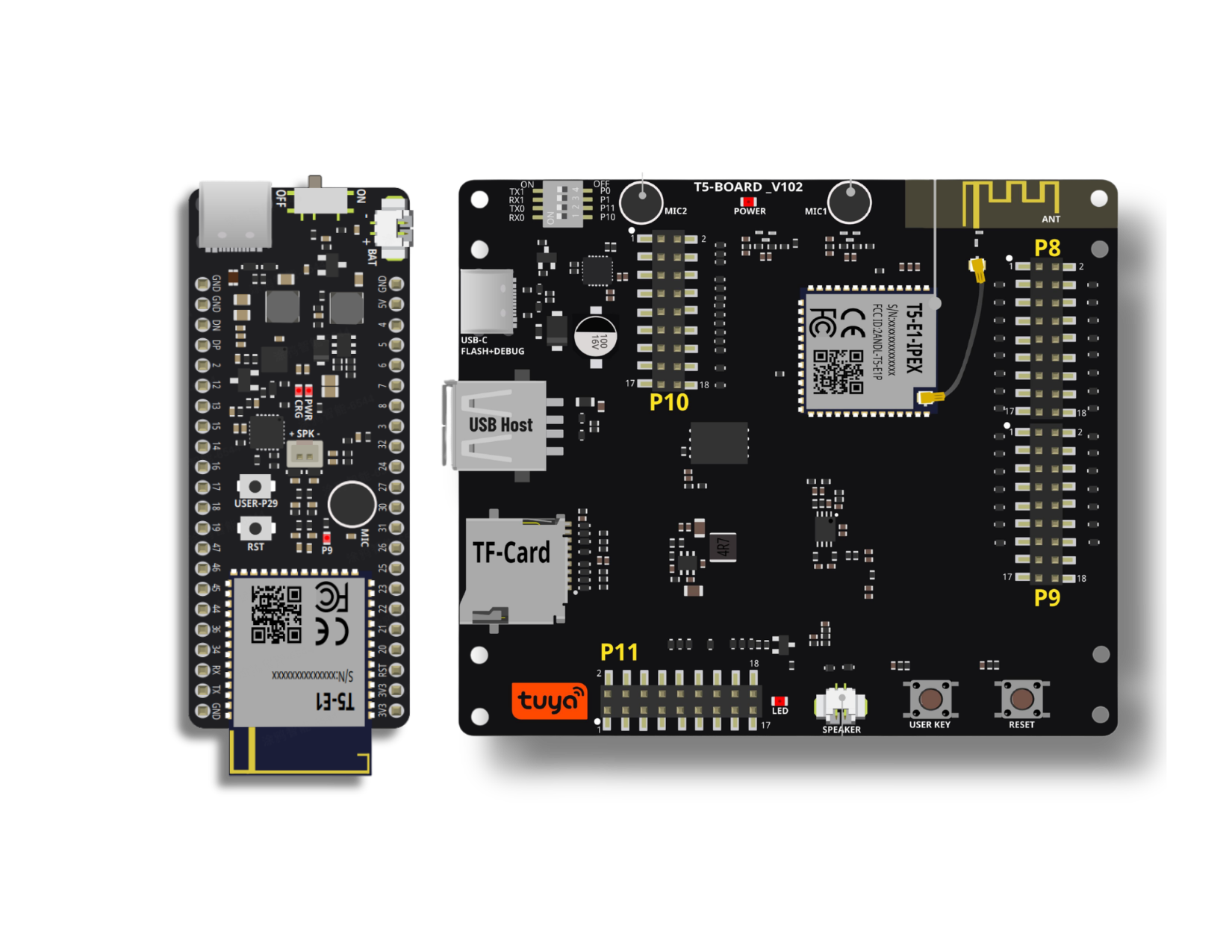 Tuya T5 MCU board image.