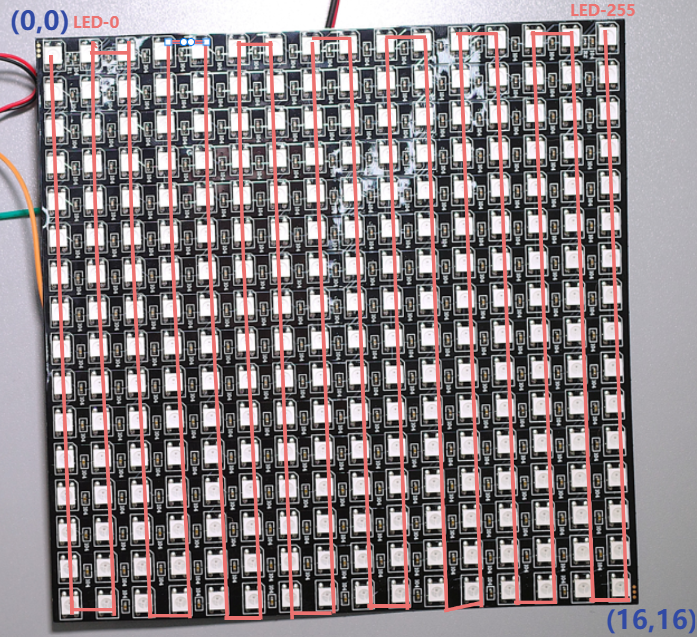 Animation Showcase - Multiple effects running on the LED matrix