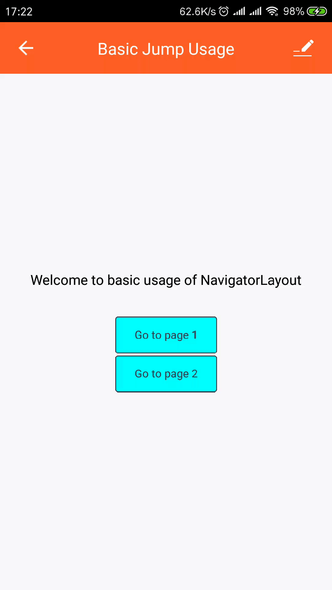 NavigatorLayout 导航布局