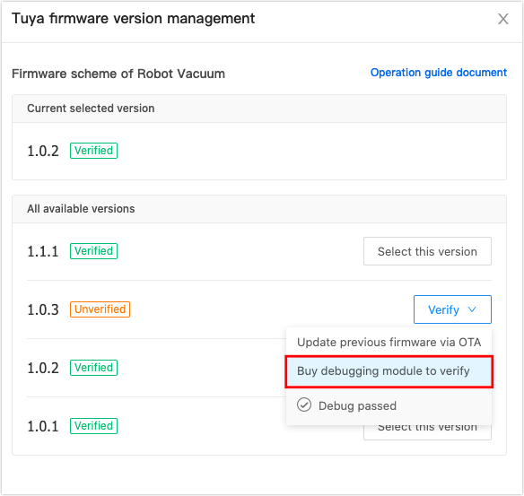 Buy debugging module