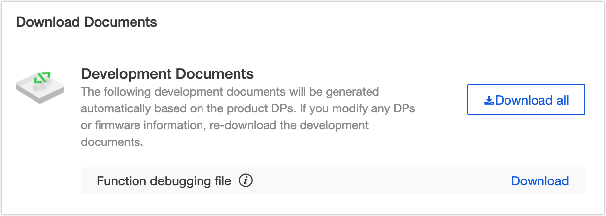 Download development documents.