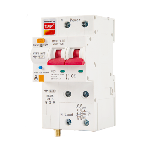 Bingoelec Wi-Fi Breaker with Metering and Leakage Protection 2P 80A