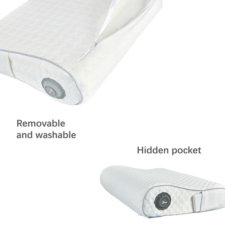 Smart Unique Easy Sleep BLE Tuya App Control Smart Heating BLE Pillow Speaker Smart Sleeping Monitoring Pillow