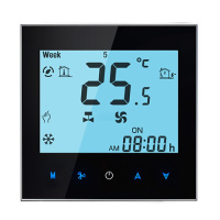 Fan Coil Thermostat Digital Programmable Thermostat Indoor HVAC Wireless Wifi Controller