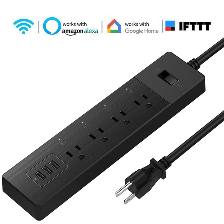 Wi-Fi Power Strip with USB or PD fast charger