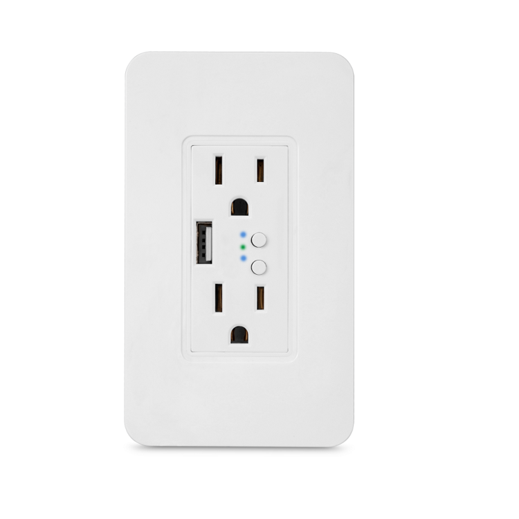 US Wall Outlet With USB