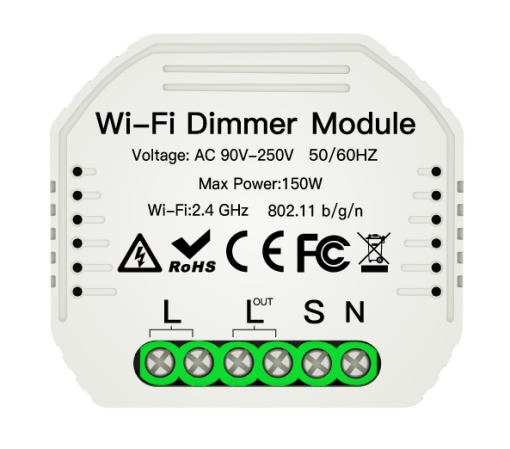 Hidden Wi-Fi Smart Dimmer Switch Module