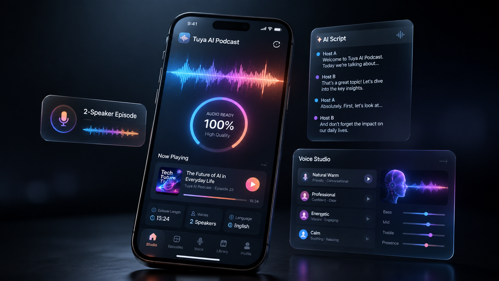 Tuya AI podcast generator