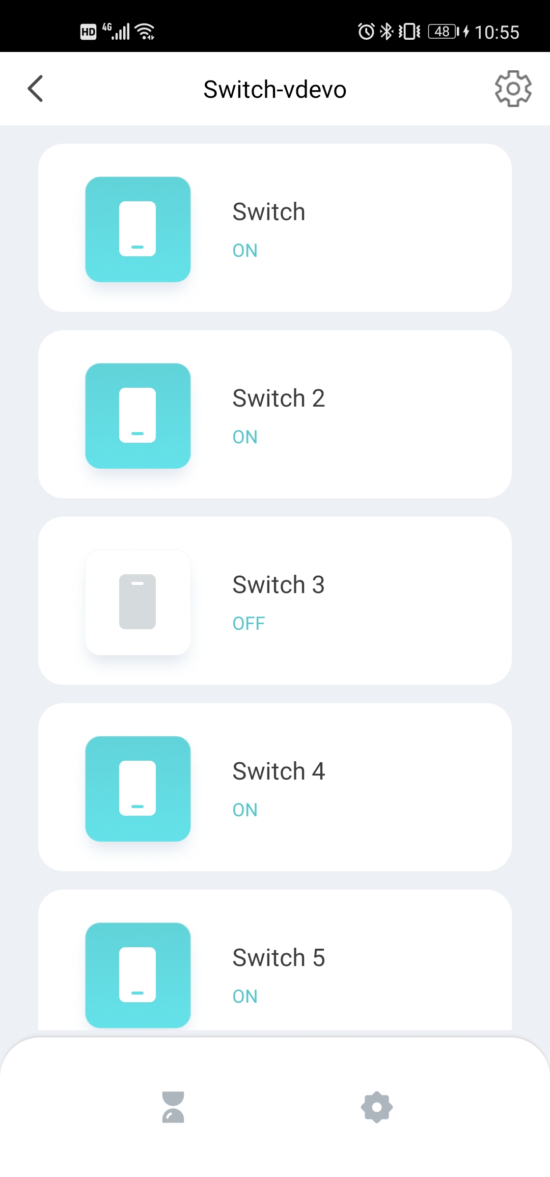 Native Control Panel for Switch